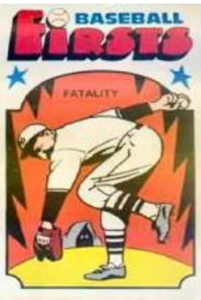 Fatality #24 Baseball Cards 1974 Fleer Baseball Firsts