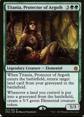 Titania, Protector of Argoth (Magic Outlaws of Thunder Junction Commander)