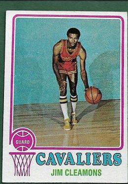 Jim Cleamons #29 Basketball Cards 1973 Topps