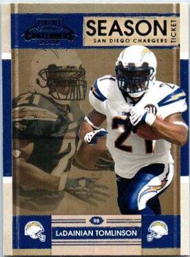 LaDainian Tomlinson #80 Football Cards 2008 Playoff Contenders