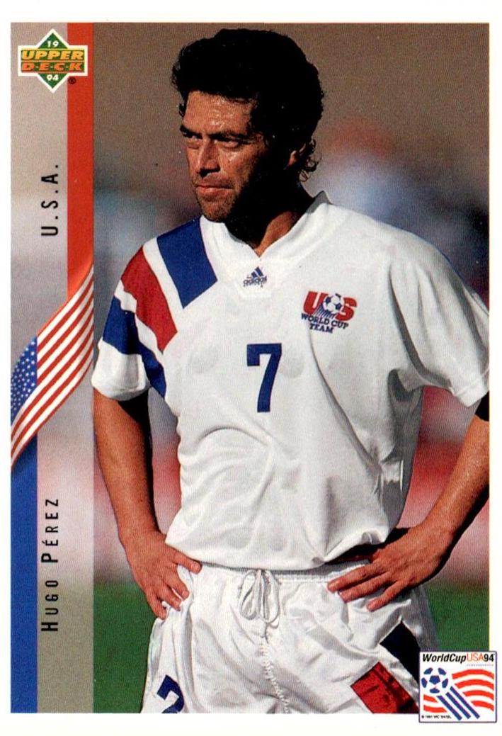 Hugo Perez #10 Soccer Cards 1994 Upper Deck World Cup Contenders English Italian