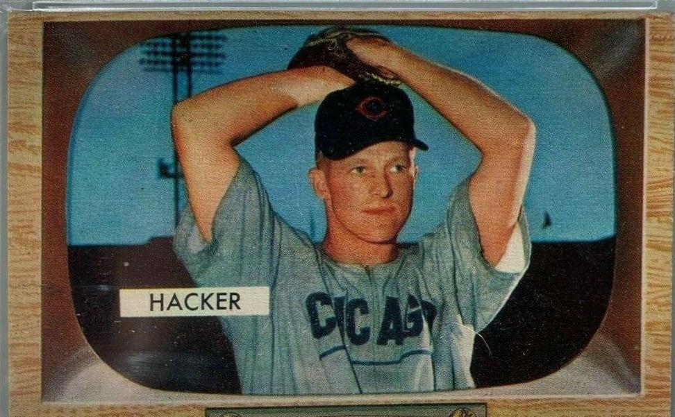 Warren Hacker #8 Baseball Cards 1955 Bowman