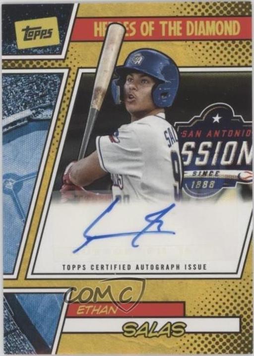 Ethan Salas #HOTDA-ES Baseball Cards 2024 Topps Pro Debut Heroes of the Diamond Autograph