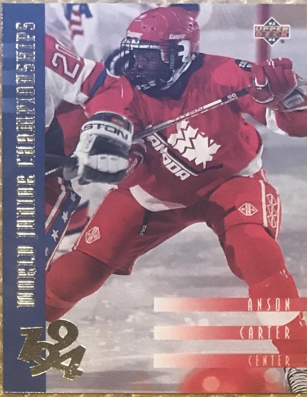 Anson Carter #531 Hockey Cards 1993 Upper Deck