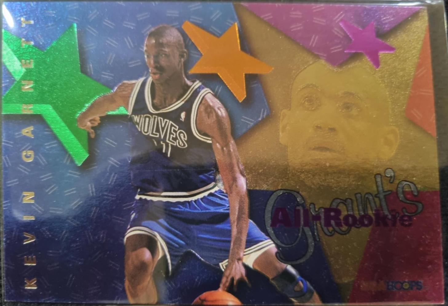 Kevin Garnett #6 Basketball Cards 1996 Hoops Grant Hill's All Rookie Team