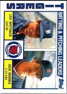 Tigers Batting & Pitching Leaders