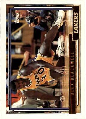 Alex Blackwell #371 Basketball Cards 1992 Topps Gold