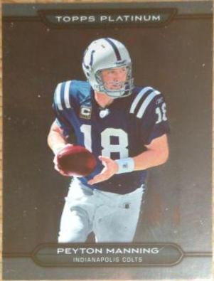 Peyton Manning #1 Football Cards 2010 Topps Platinum
