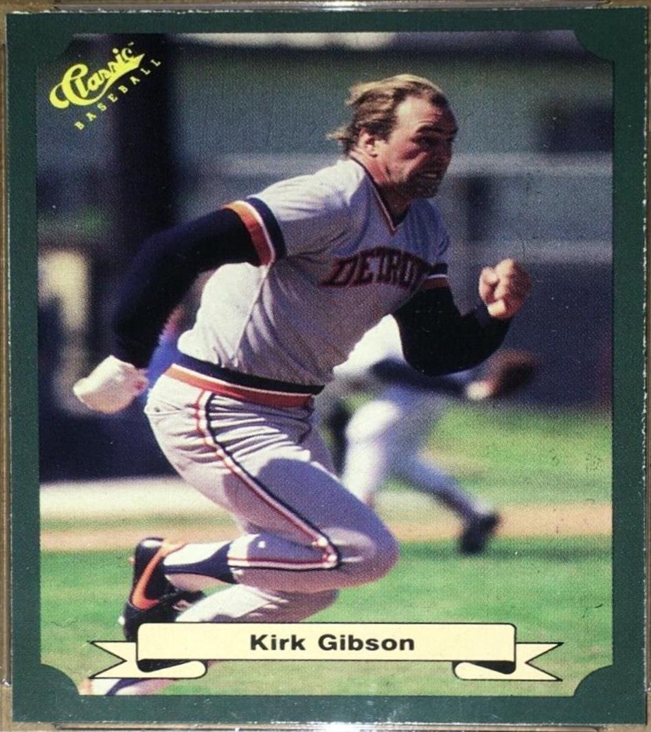 Kirk Gibson #9 Baseball Cards 1987 Classic MLB Game