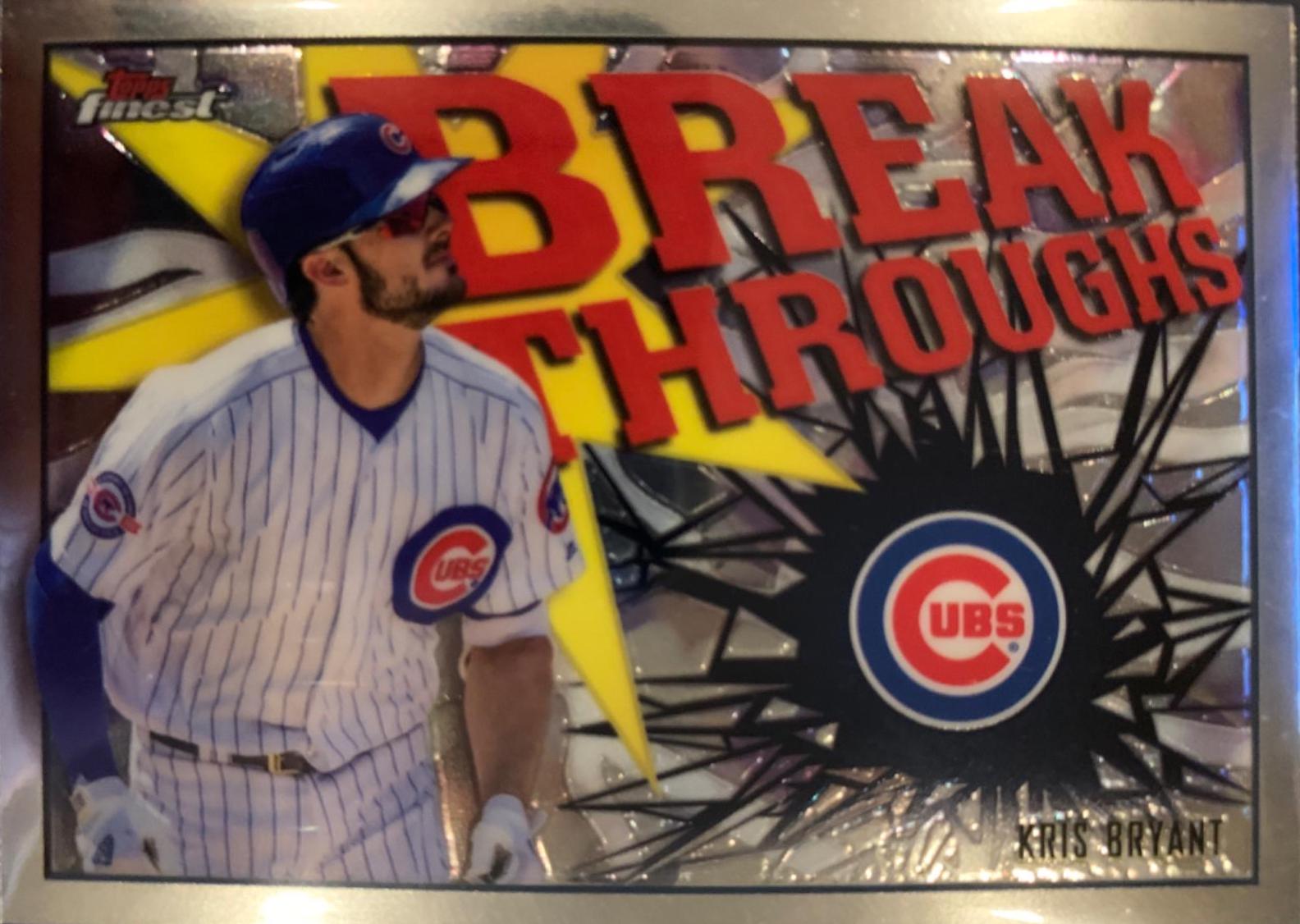 Kris Bryant #FB-KB Baseball Cards 2017 Topps Finest Breakthroughs