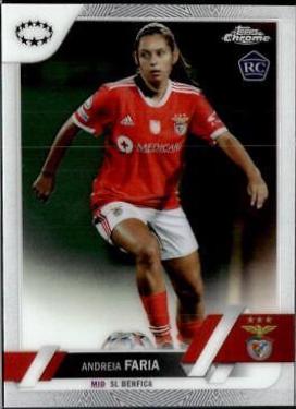 Andreia Faria #21 Soccer Cards 2022 Topps Chrome UEFA Women's Champions League