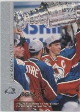Joe Sakic #240 Hockey Cards 1996 Upper Deck