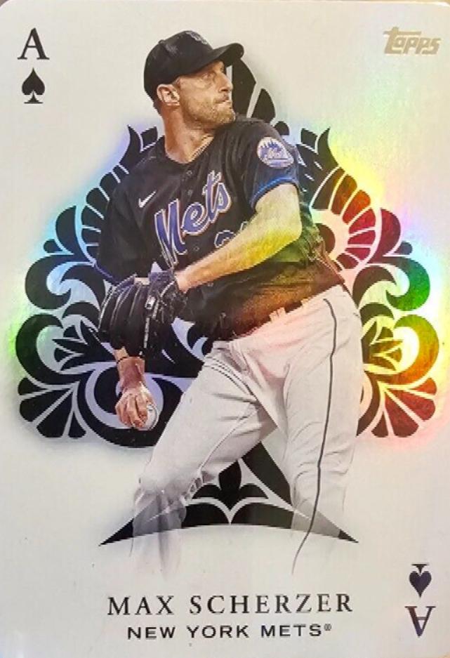 Max Scherzer #AA-25 Baseball Cards 2023 Topps All Aces