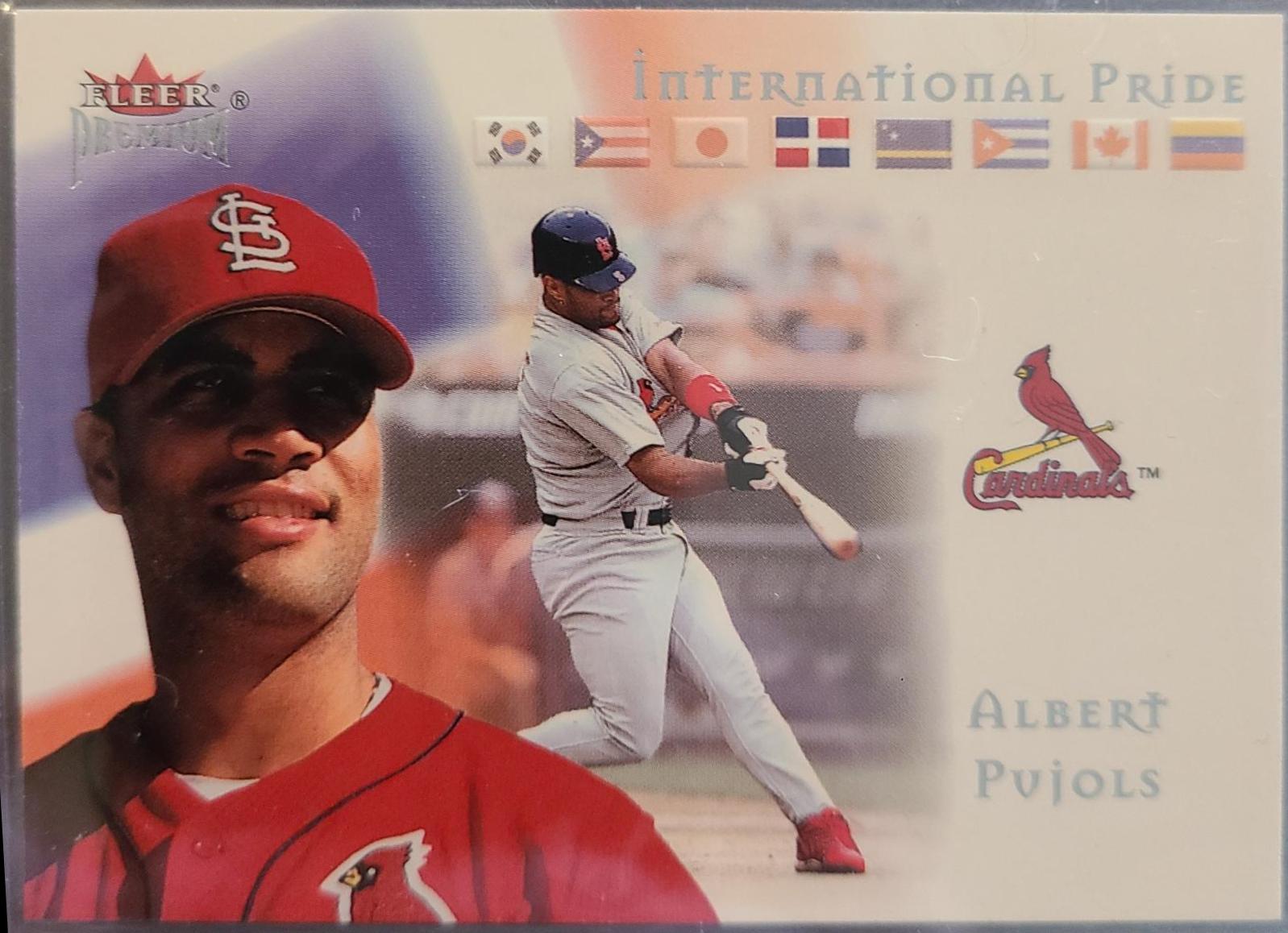 Albert Pujols #2 Baseball Cards 2002 Fleer Premium International Pride