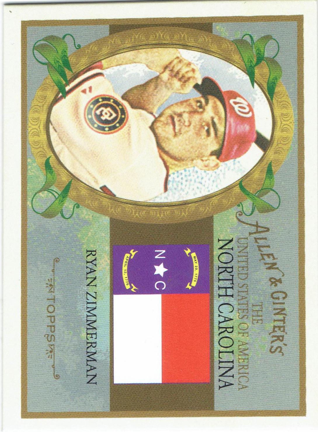 Ryan Zimmerman #US33 Baseball Cards 2008 Topps Allen & Ginter United States