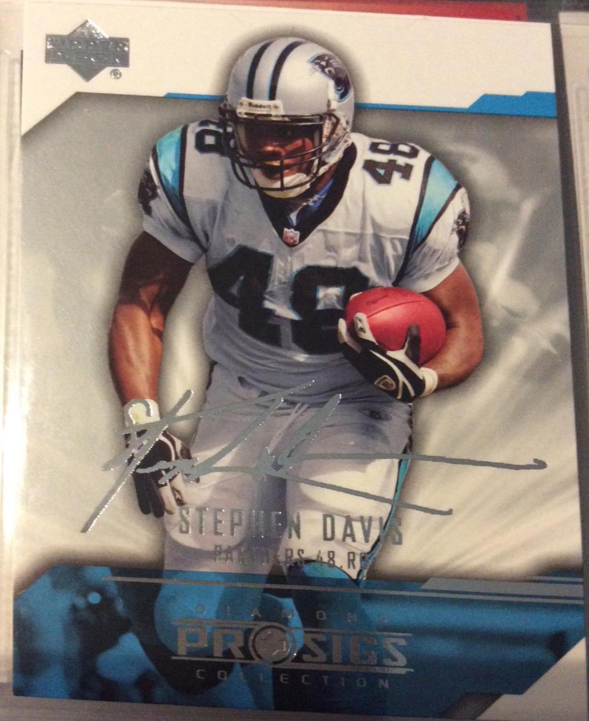 Stephen Davis #13 Football Cards 2004 Upper Deck Diamond Pro Sigs