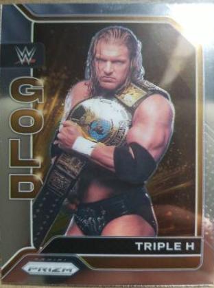 Triple H #9 Wrestling Cards 2022 Panini Prizm WWE Gold