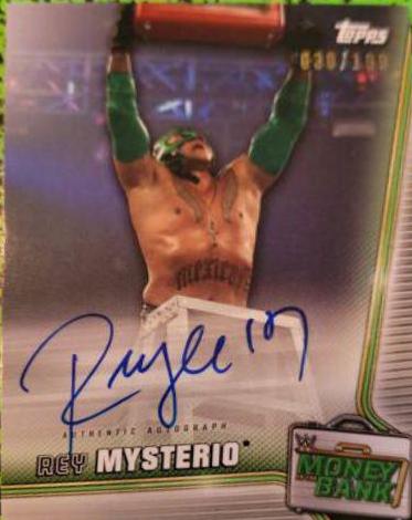 Rey Mysterio #A-RM Wrestling Cards 2019 Topps WWE Money in the Bank Autographs