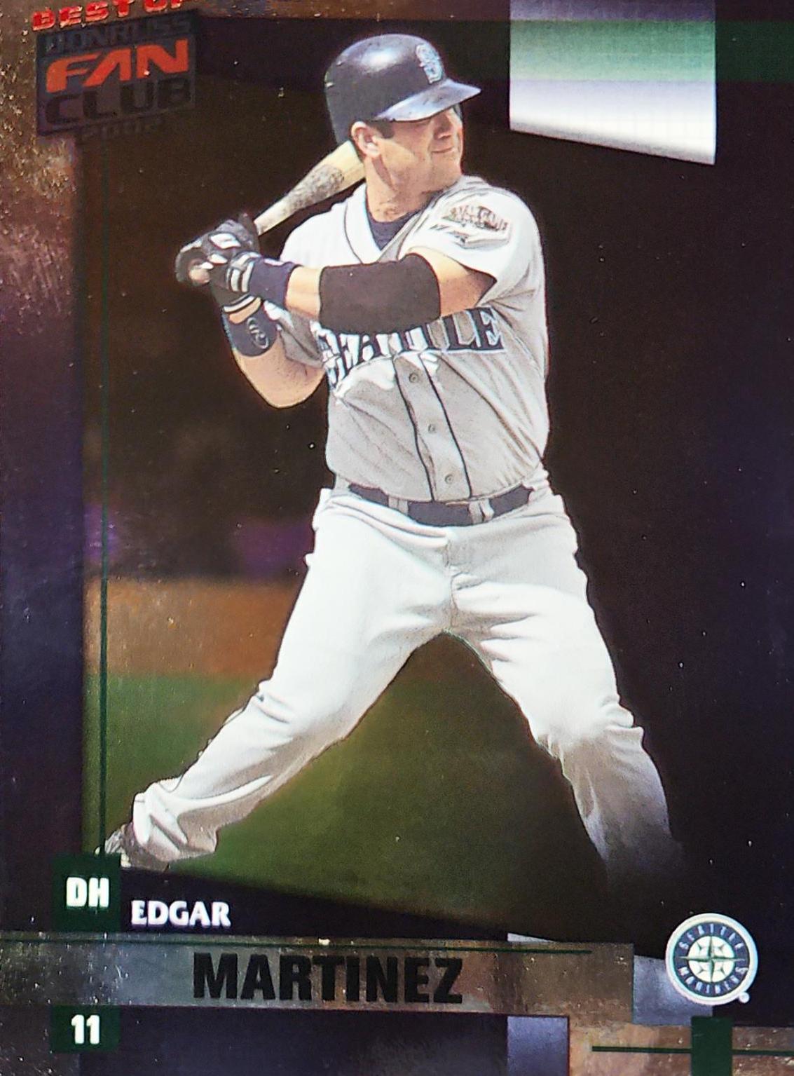 Edgar Martinez #42 Baseball Cards 2002 Donruss Best of Fan Club