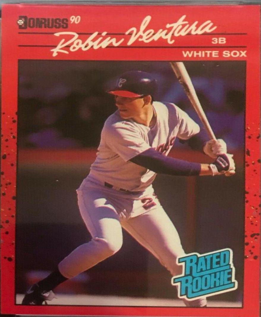 Robin Ventura #28 Baseball Cards 1990 Donruss Aqueous Test
