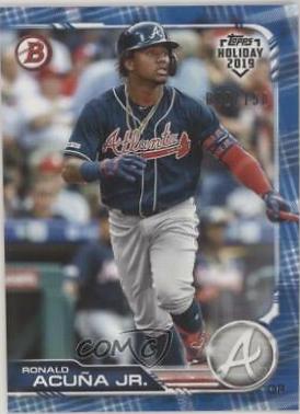 Ronald Acuna Jr. #TH-RAJ 2019 Topps Holiday Bowman Baseball