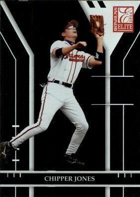 Chipper Jones #77 Baseball Cards 2004 Donruss Elite