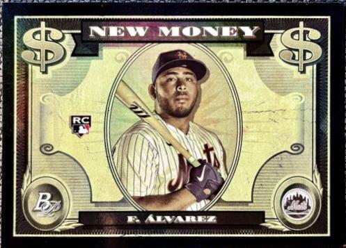 Francisco Alvarez #NM-2 Baseball Cards 2023 Bowman Platinum New Money