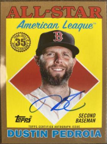 Dustin Pedroia #88ASA-DP Baseball Cards 2023 Topps 1988 All Star Autographs