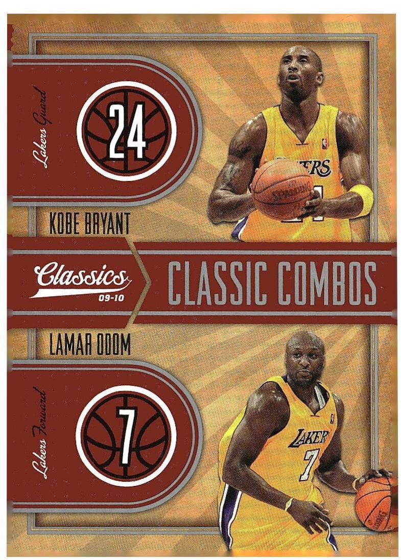 Kobe Bryant / Lamar Odom #1 Basketball Cards 2009 Panini Classics Classic Combos