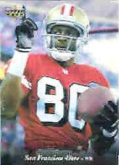 Jerry Rice #44 Football Cards 1995 Upper Deck Prices