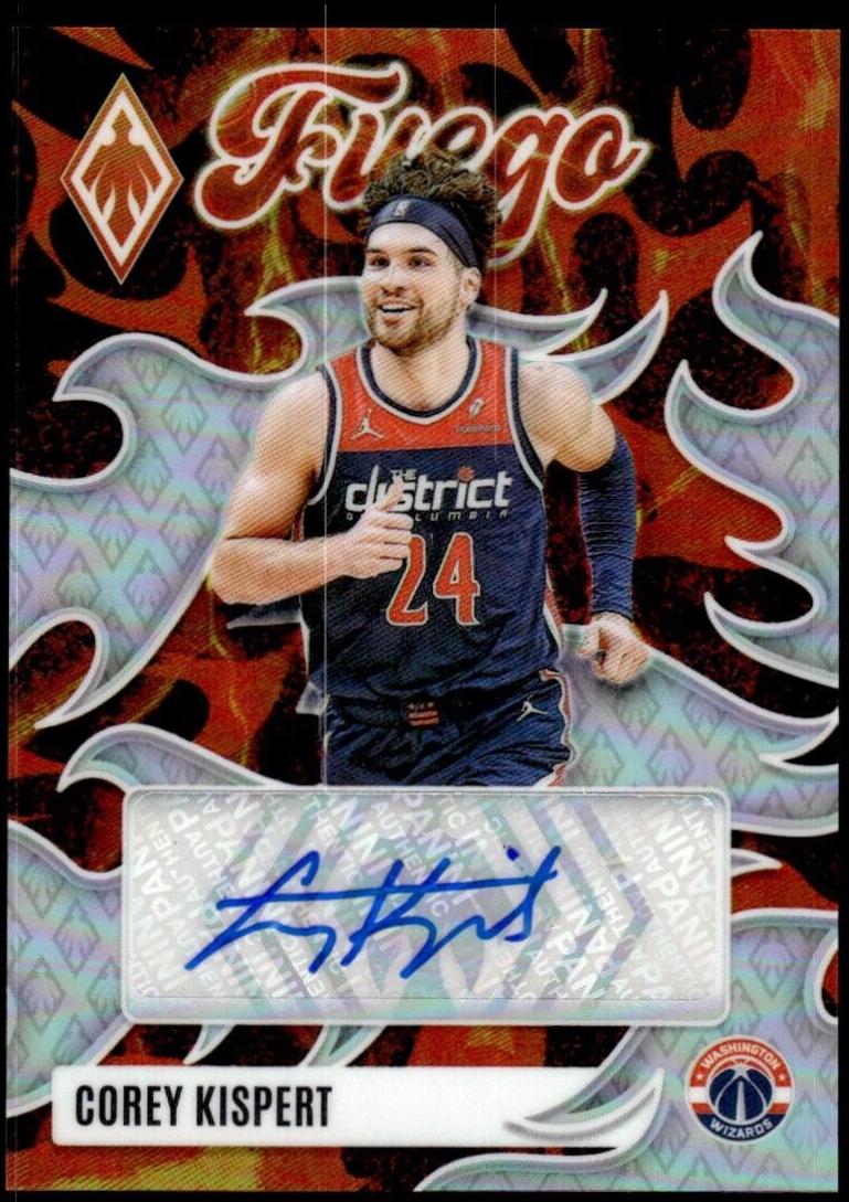 Corey Kispert #FA-CKP Basketball Cards 2023 Panini Phoenix Fuego Autograph