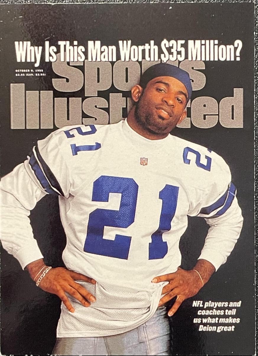Deion Sanders #48 Football Cards 1999 Sports Illustrated Covers