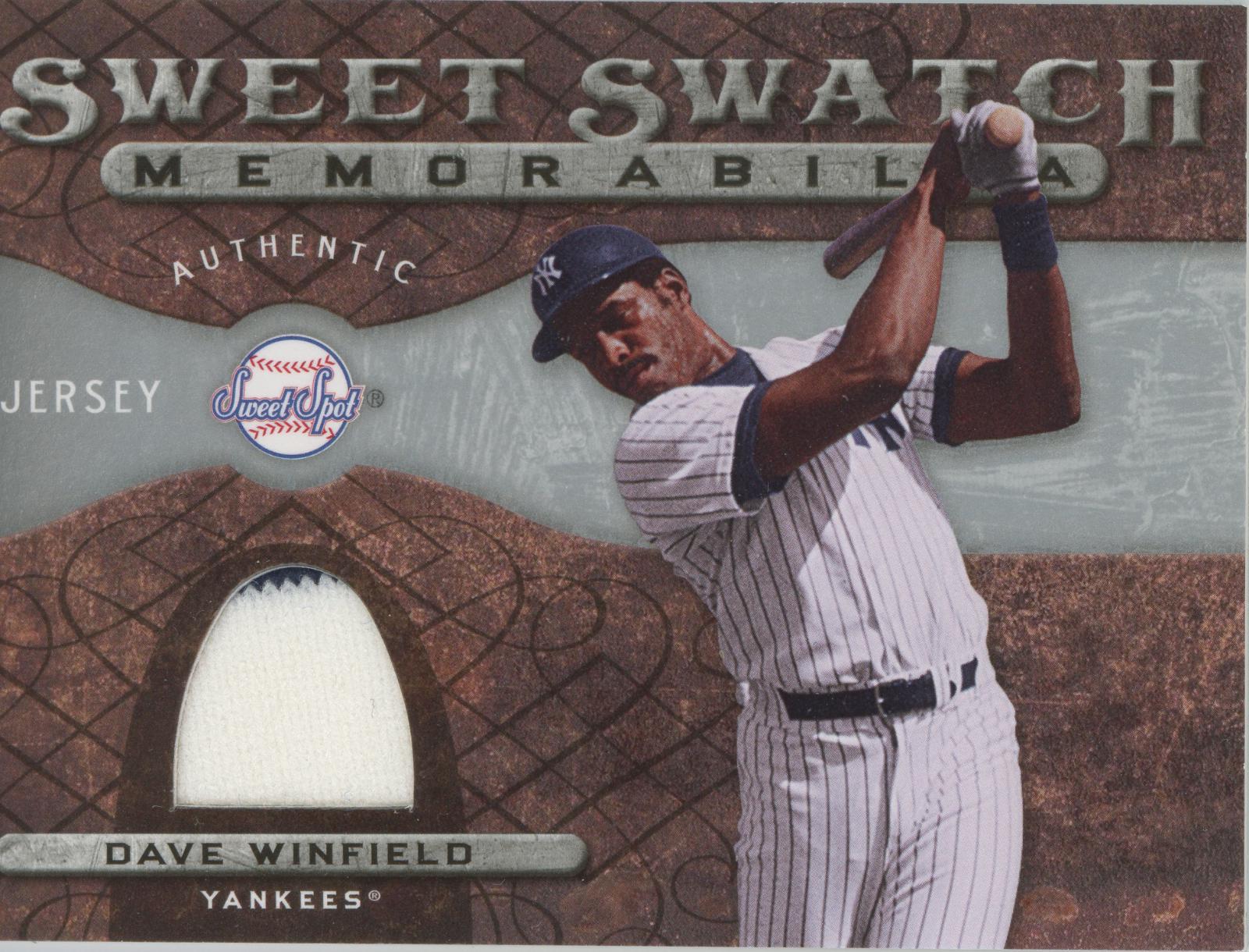 Dave Winfield #SS-DW Baseball Cards 2009 Upper Deck Sweet Spot Swatch