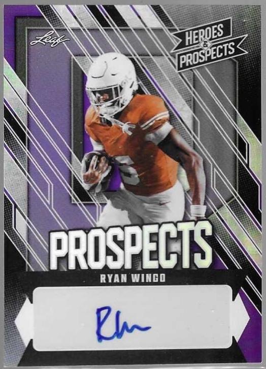 Ryan Wingo #AP-RW5 2024 Leaf Heroes & Prospects Prospect Autograph Football