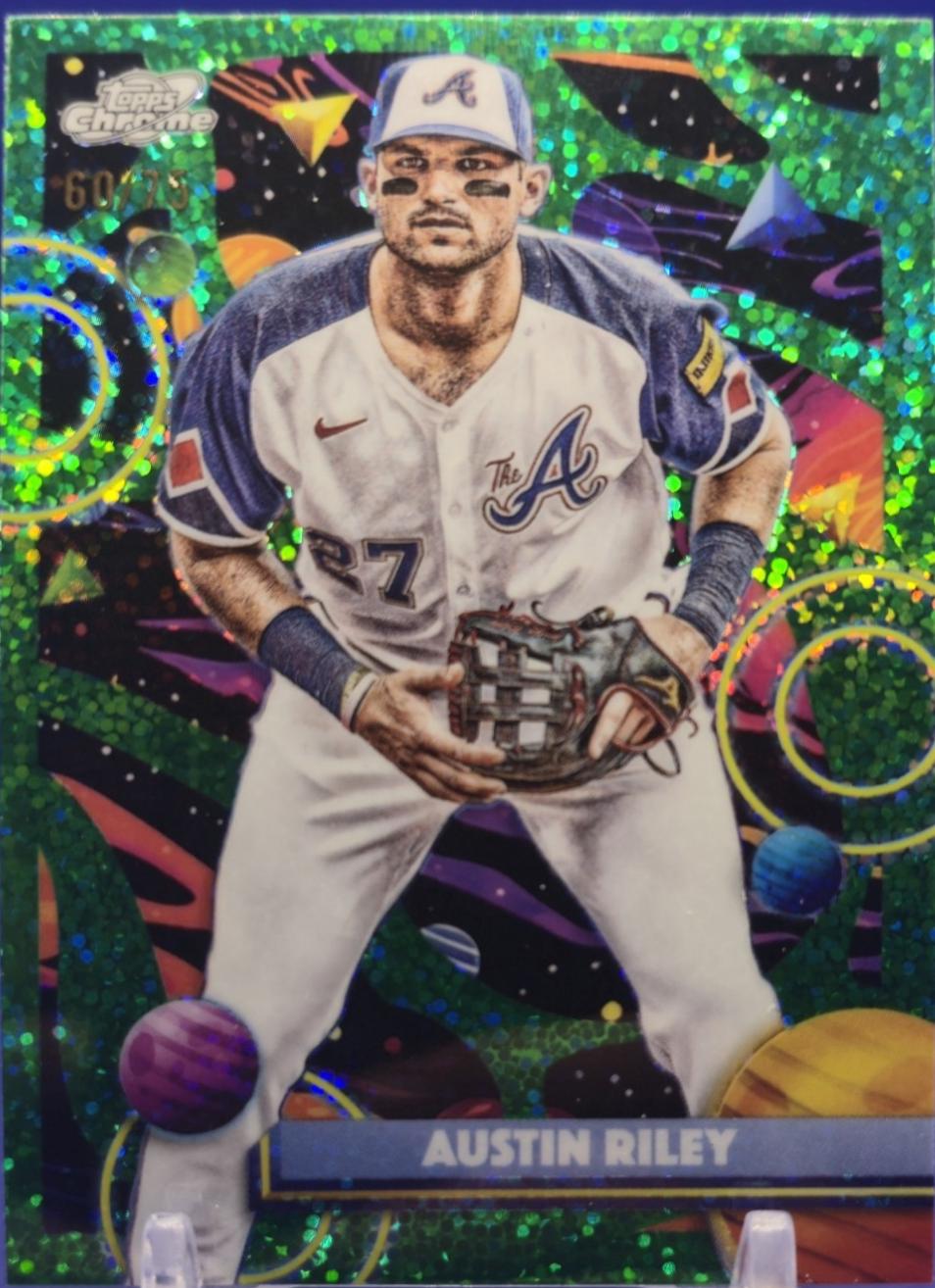 Austin Riley [Green Space Dust Refractor] #87