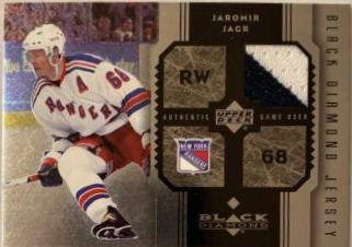 Jaromir Jagr #J-JJ Hockey Cards 2005 Upper Deck Black Diamond Jersey Single