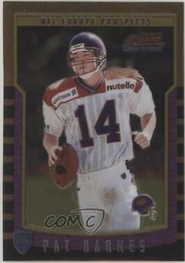 Pat Barnes #165 Football Cards 2000 Bowman Chrome