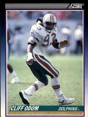 Cliff Odom #28T Football Cards 1990 Panini Score Supplemental