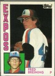 Fred Breining #16T Baseball Cards 1984 Topps Traded