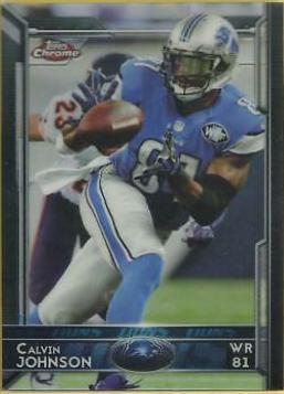 Calvin Johnson #5 Football Cards 2015 Topps Chrome