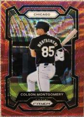 Colson Montgomery [Ruby Wave] #219 Baseball Cards 2024 Panini Prizm Prices