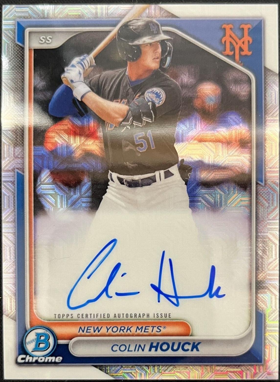 Colin Houck [Yellow Mojo Refractor] #BMA-CH