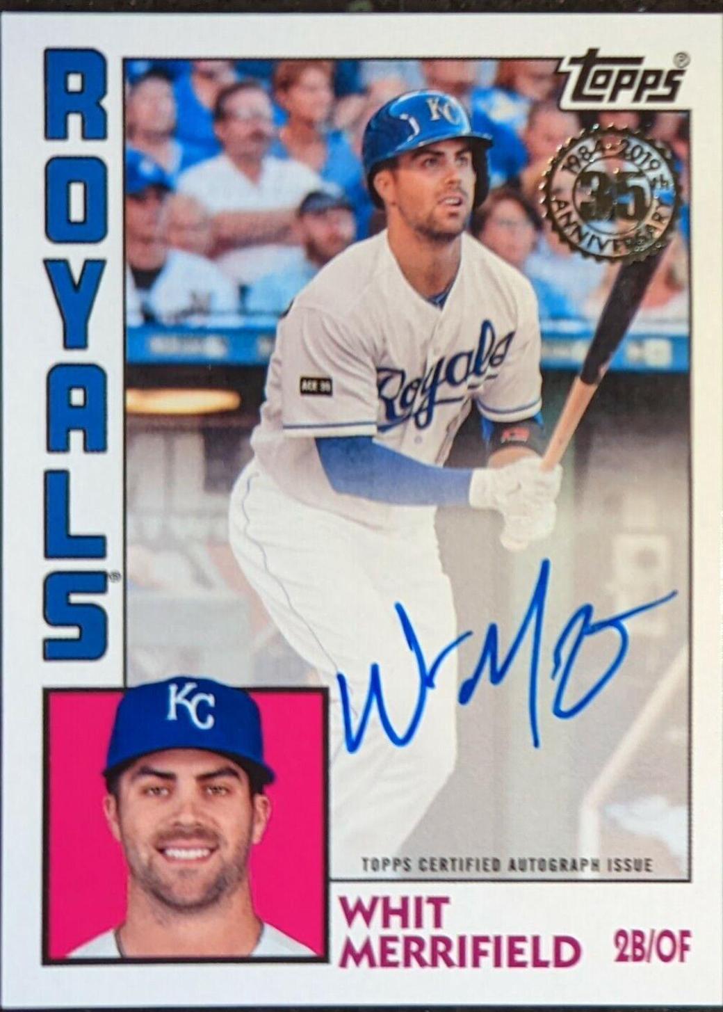 Whit Merrifield #WM 2019 Topps 1984 Baseball Autographs