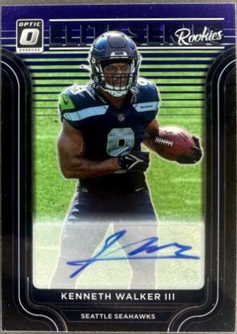 Kenneth Walker III [Autograph Purple Stars] #ESR-16