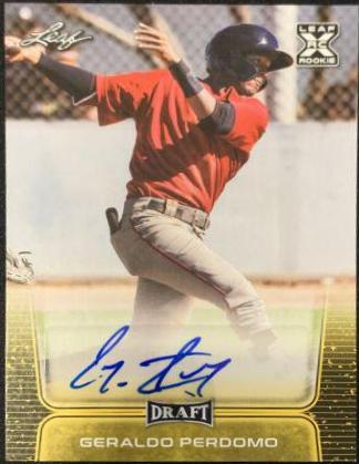 Geraldo Perdomo #BA-GP1 2020 Leaf Draft Autographs Baseball