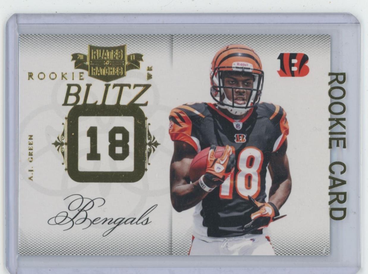 A.J. Green #4 2011 Panini Plates & Patches Rookie Blitz Football