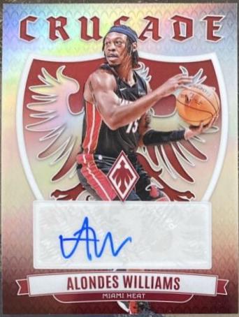 Alondes Williams #CS-AWI Basketball Cards 2023 Panini Phoenix Crusade Signature