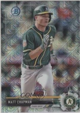 Matt Chapman #BCP110 Baseball Cards 2017 Bowman Mega Box Chrome Prospects
