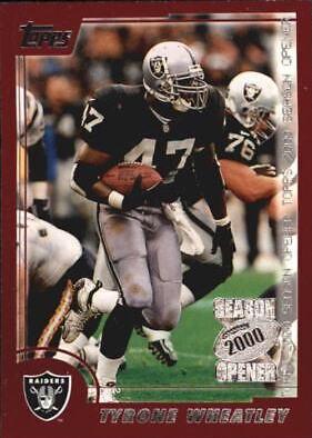 Tyrone Wheatley #1 Football Cards 2000 Topps Season Opener