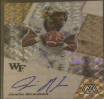 Jamie Newman #AM-JN Football Cards 2021 Panini Mosaic Draft Picks Autographs